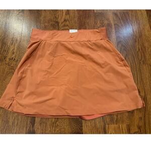Nike Women’s Dry Fit High-Rise Bliss Luxe Training Skort Orange Size Large